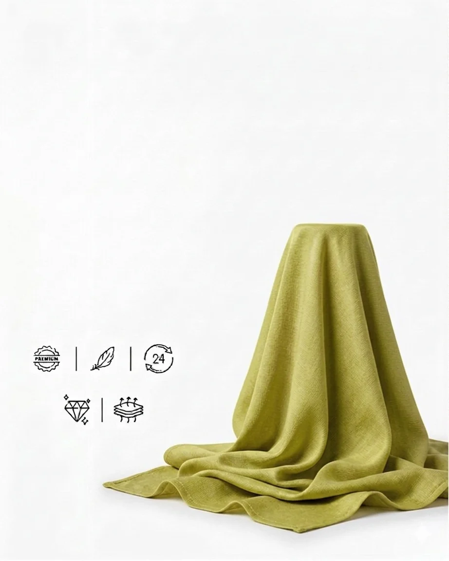 Eri Silk fabric drape