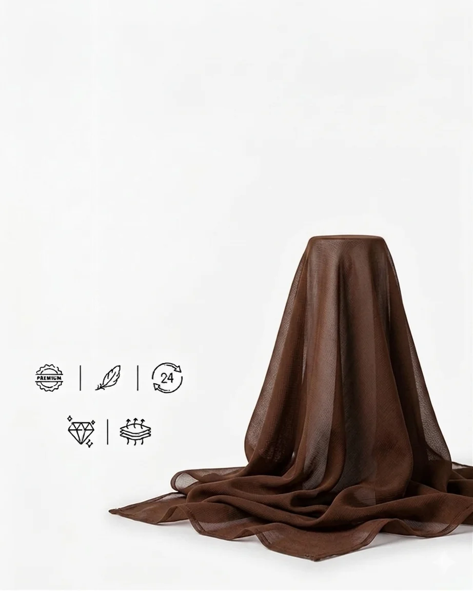 Chiffon fabric drape